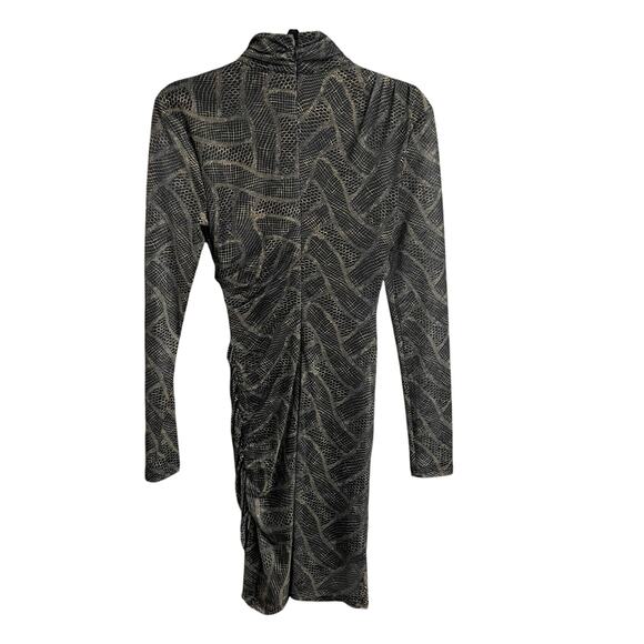 Cinq a Sept Marlene Dress in Black & Toast Abstract Print Womens Size 2 - Picture 7 of 8